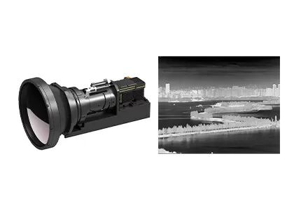 Modul Termal Berpendingin 640x512 / 15µm Dengan Lensa Zoom Kontinu 60~240mm/F4