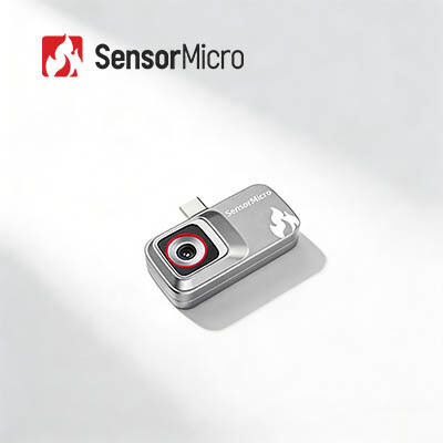 120×90/12μm Resolusi Uncooled Portable Thermal Imaging Plug-in Thermal Camera