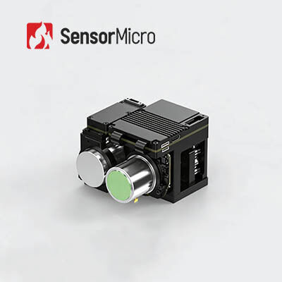 640×512 Resolusi 15μm Pixel Size Optical Gas Imaging Camera dengan rentang spektral 3,2-3,5μm untuk deteksi kebocoran gas